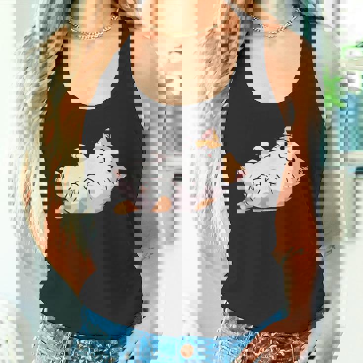 猫のへそ天 Cat Belly Trap タンクトップ