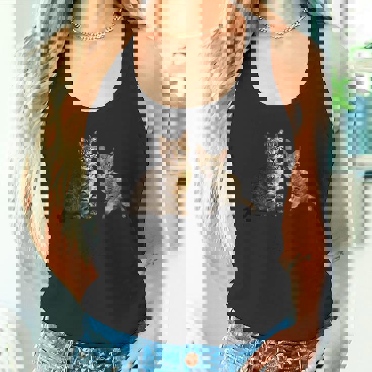 猫のルルとララ タンクトップ