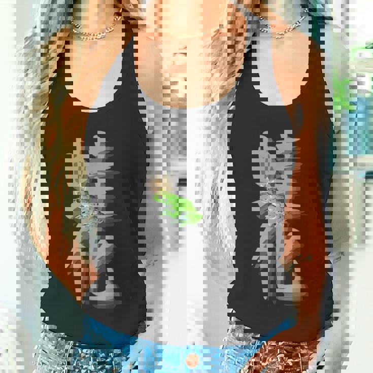 王子様フロッグ 王冠 幻想的な両生類ファン向け タンクトップ