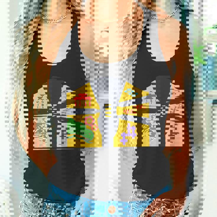 琉球備形沖縄沖縄内南朱型 三線 タンクトップ