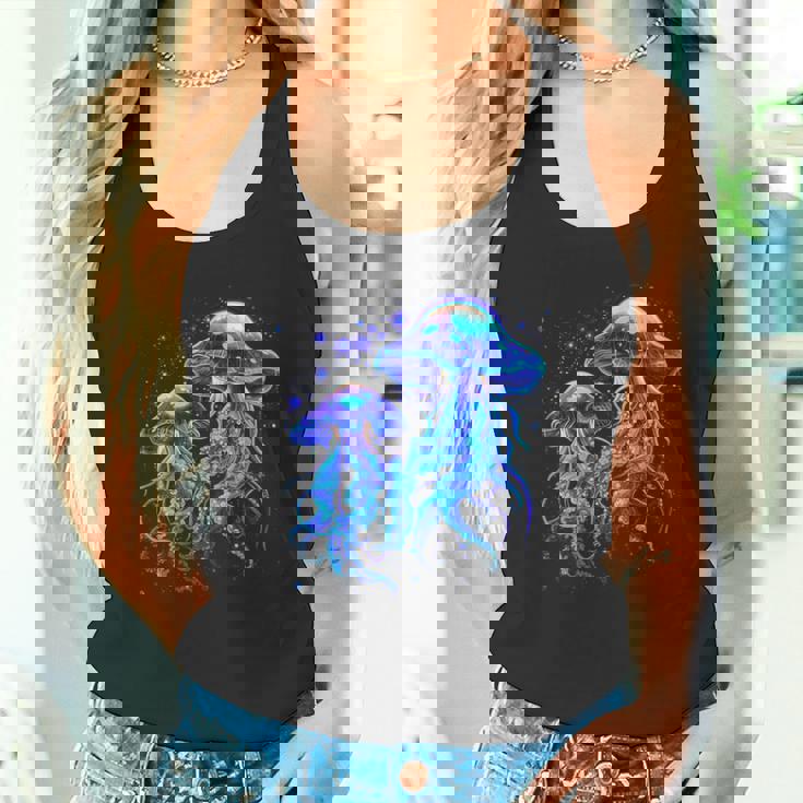 生物発光発光クラゲ タンクトップ