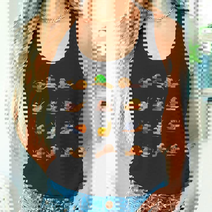 おもしろ 異なったカタツムリギフト キッズ メンズ レディース クールな貝殻 タンクトップ