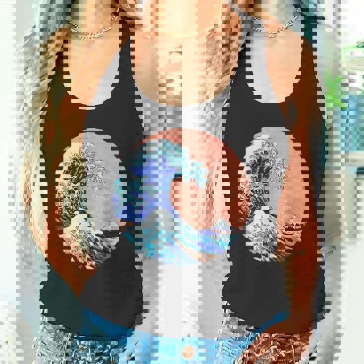 神奈川の偉大な波 日本製 タンクトップ