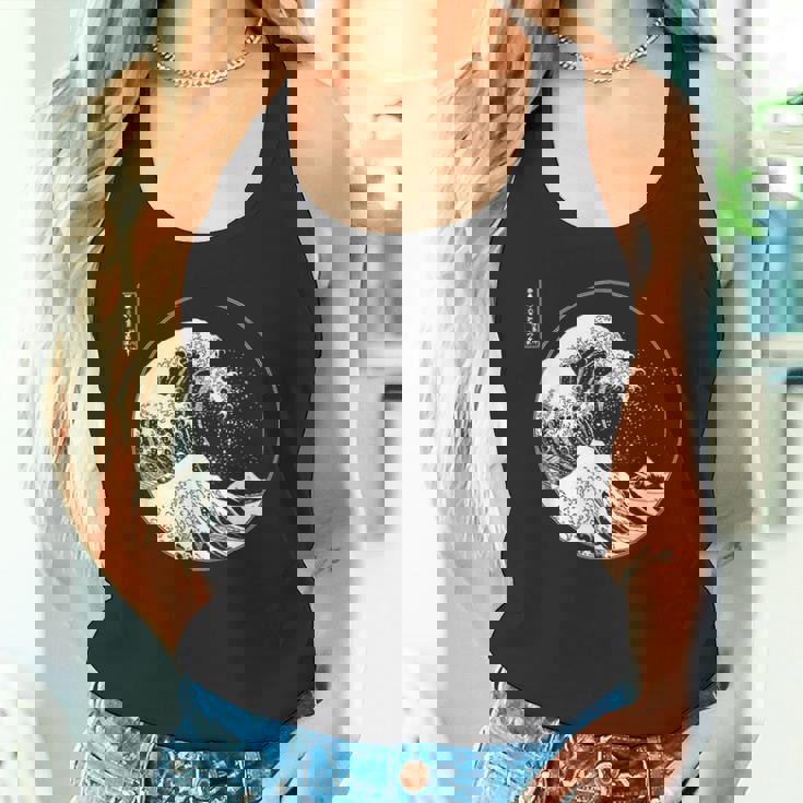 神奈川沖大波 北斎日本美術 タンクトップ