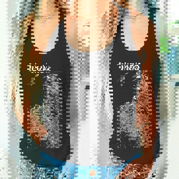 福岡ジャパン クラシック シティ マップ グラフィック タンクトップ