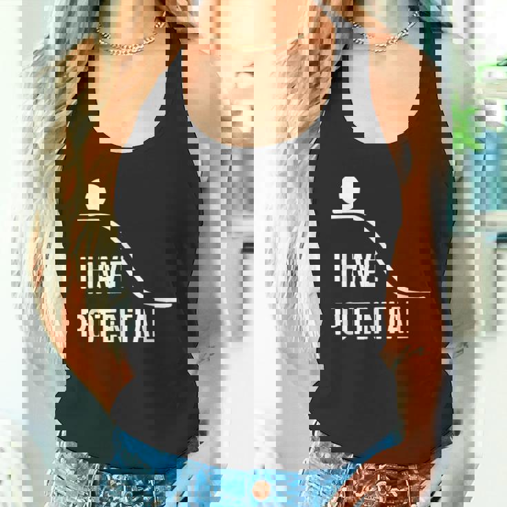 私には潜在的なエネルギーがあります-面白い物理学 タンクトップ