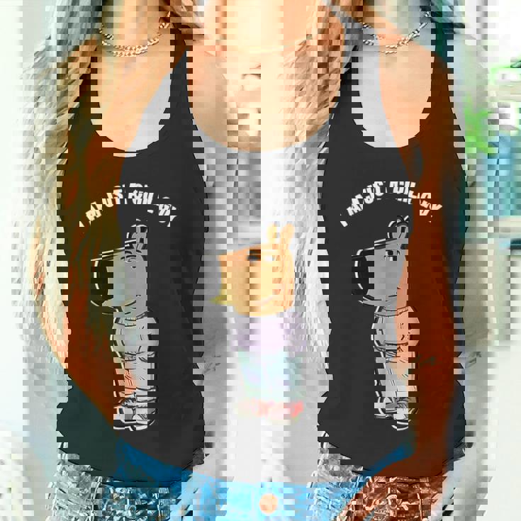 私の新しいキャラクターはチル・ガイ・ファニー・アイ・アム・ア・チル・ガイ タンクトップ