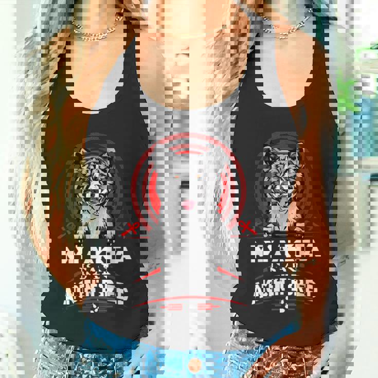 私の秋田は古代の品種の面白い子犬の犬の恋人です タンクトップ