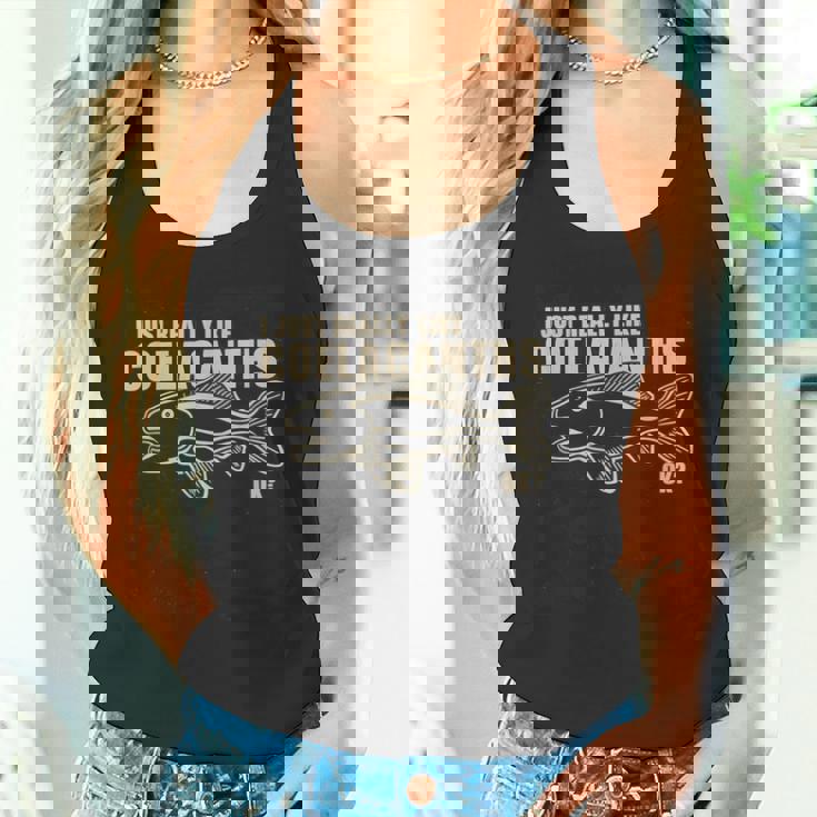 私はシーラカンスが本当に好きですok タンクトップ