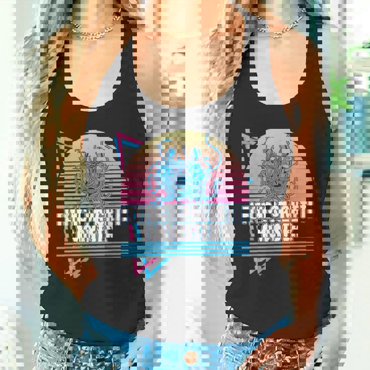 空飛ぶスパゲッティモンスター パスタファリ Fsm 無神論者 レトロ タンクトップ