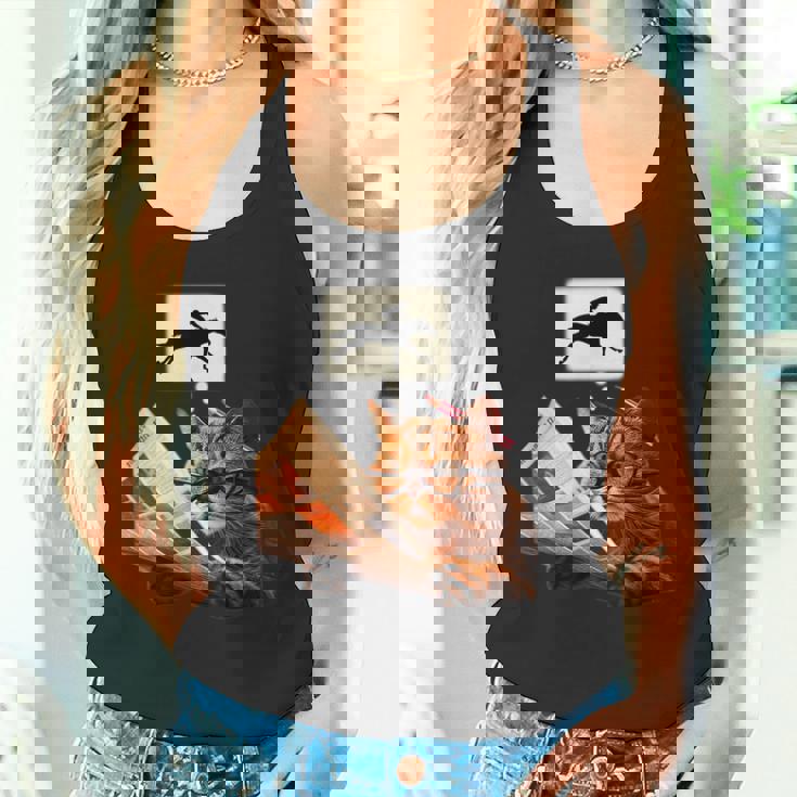 競馬 猫 ネコ 面白いtシャツ 馬tシャツ ウマ レース 馬 乗馬 メンズ おもしろグッズ ネタ 大人 男性 タンクトップ