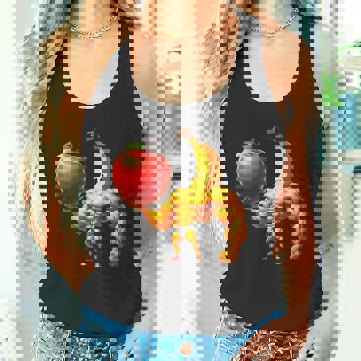 筋肉バナナリフティングジャイアントアップル タンクトップ