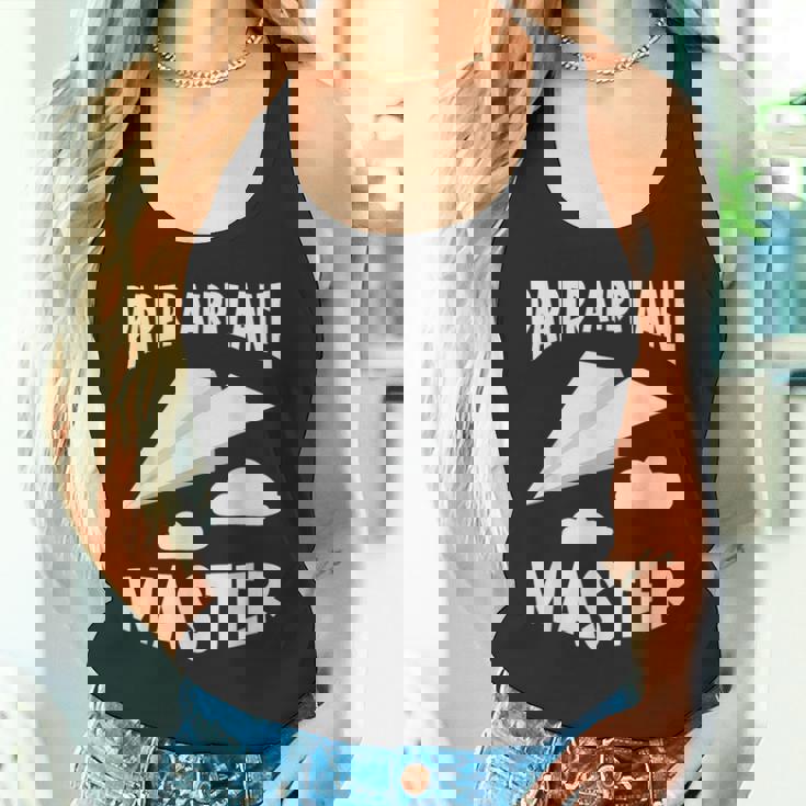 紙飛行機 マスター紙飛行機 航空機 タンクトップ