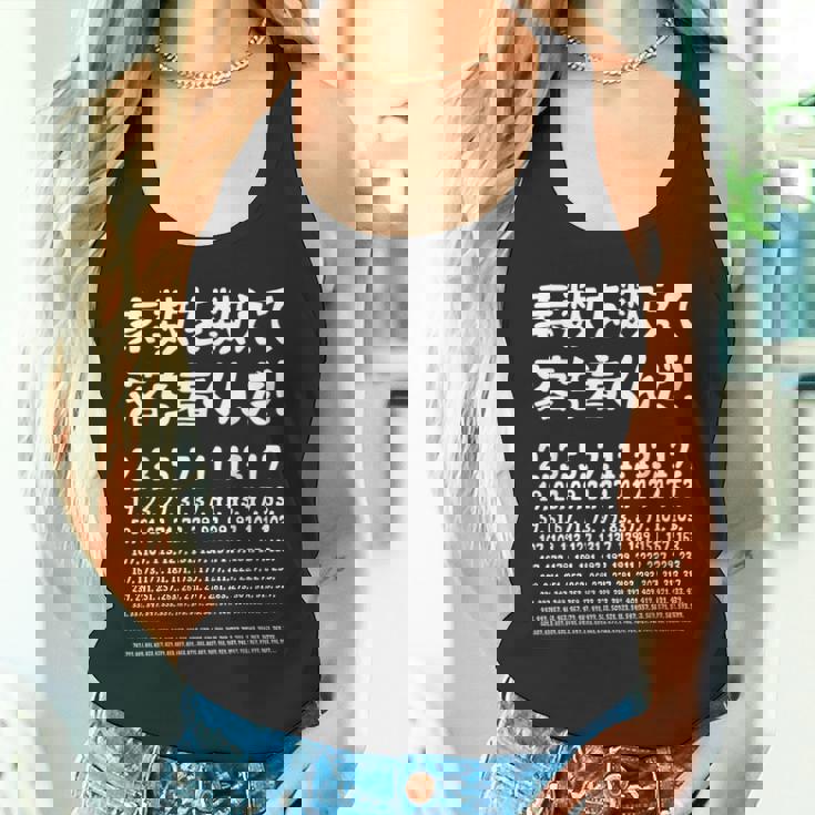 素数を数えて落ち着きましょう！数学者ジョーク受け狙いギャグ愛好家ジョーク数学面白いネタ タンクトップ