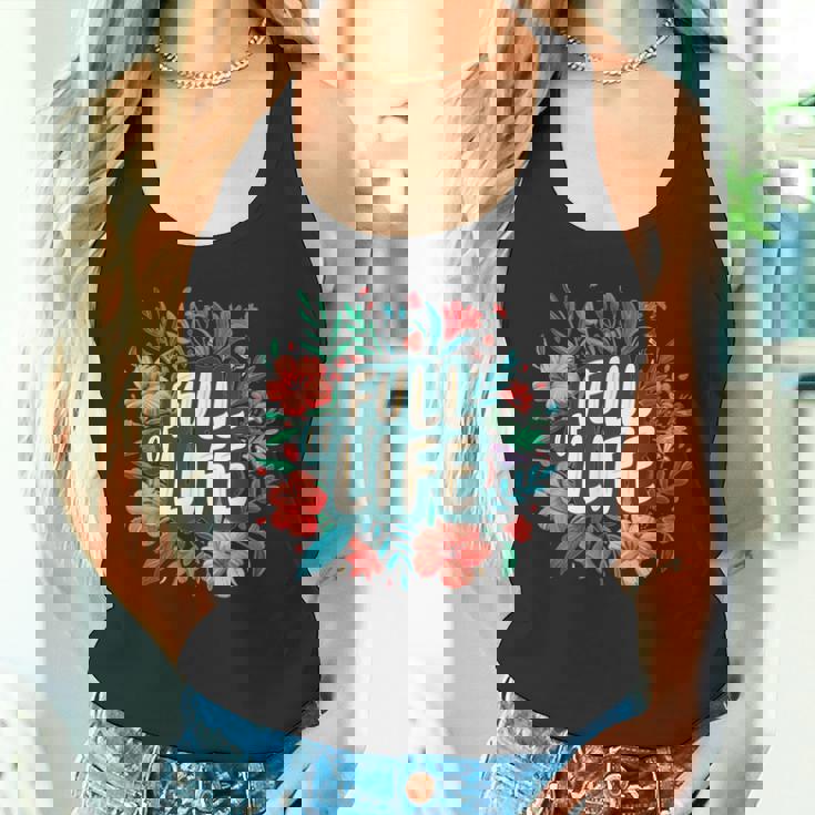 素敵な花のコスチュームでいっぱいの人生。 タンクトップ