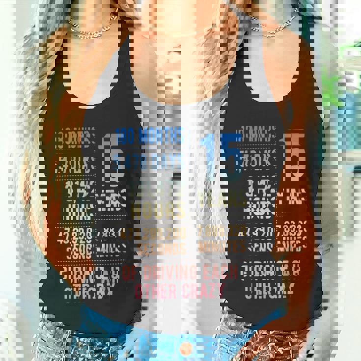 結婚15年 おもしろい 結婚15周年 タンクトップ