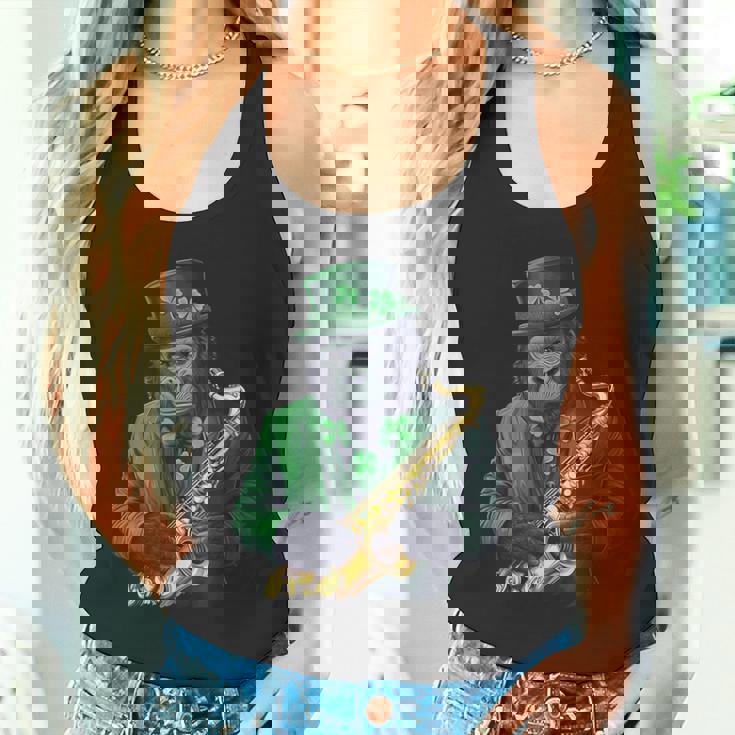 聖パトリックの日 ゴリラサックス タンクトップ