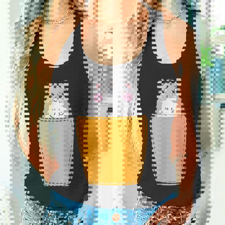 胸ポケットにハムスター タンクトップ