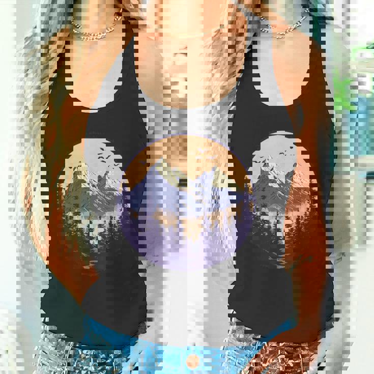 自然の中でのハイキング、ハイキング タンクトップ