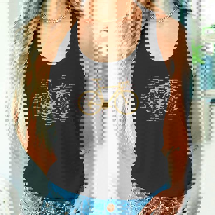 自転車 サイクリング 解剖学 ロードバイク パーツ バイク サイクリング サイクリング タンクトップ