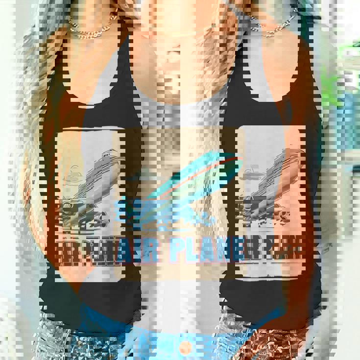 航空機愛好家のためのクールな旅客機飛行機コスチューム。 タンクトップ