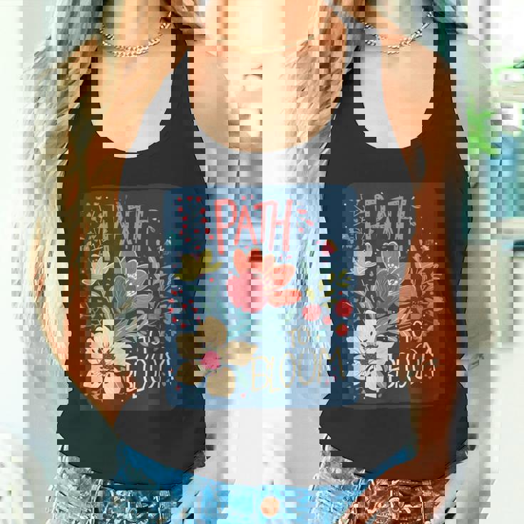 花を咲かせる春好きのための面白い小道コスチューム。 タンクトップ