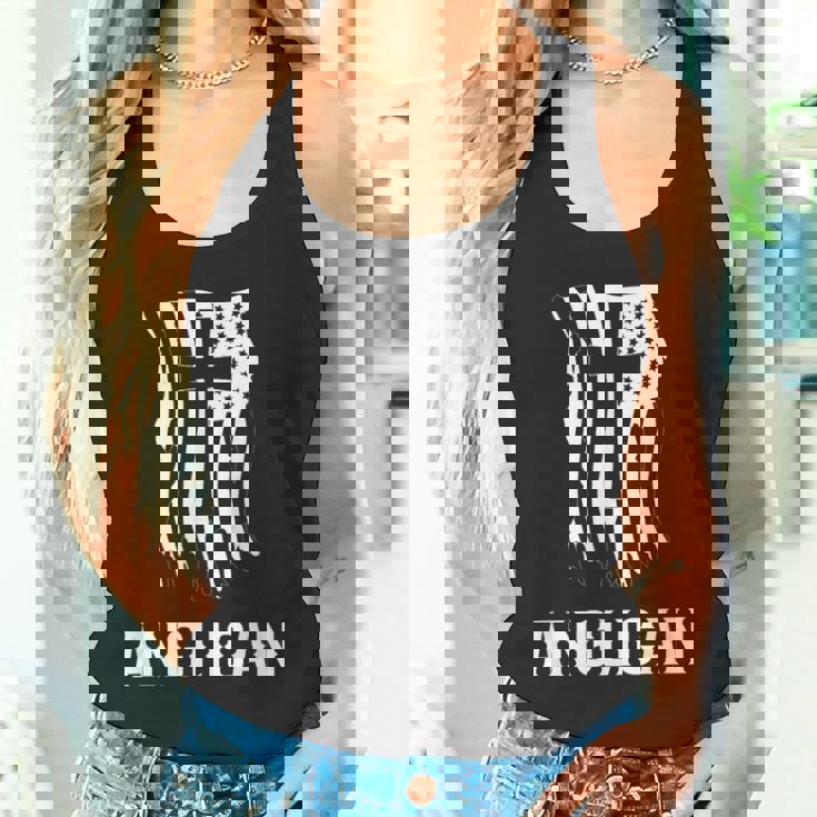 英国国教会 英国国教会 アメリカ国旗 英国国教会パトリオットデザイン タンクトップ