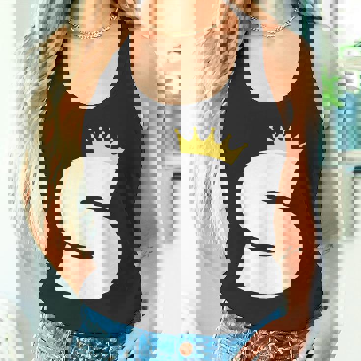 英文字 大文字 アルファベット モノグラム イニシャル キング クイーン クラウン タンクトップ