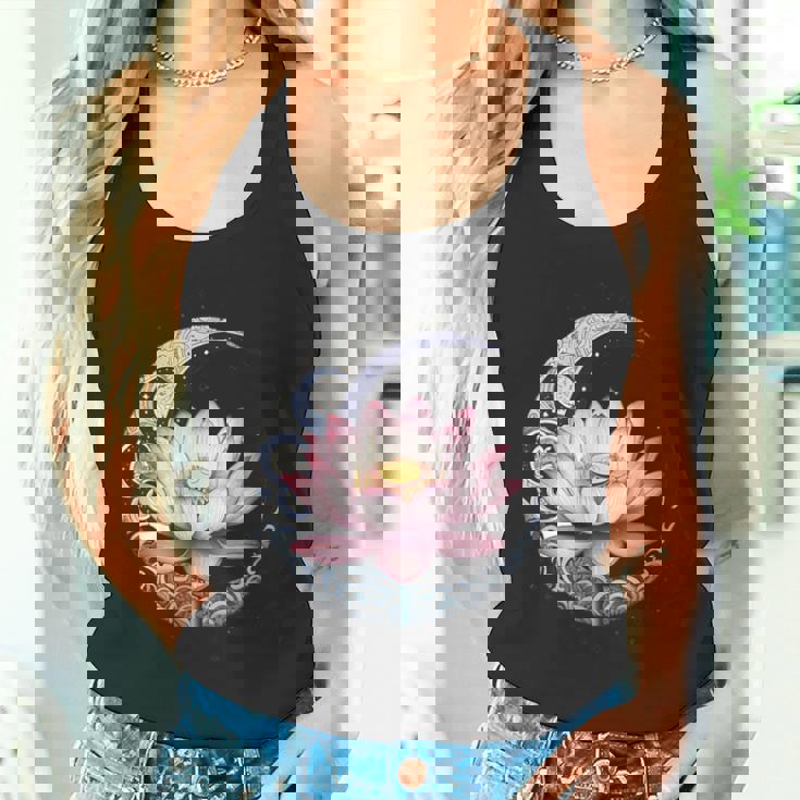 蓮の花 ヨガ 形而上学 タンクトップ