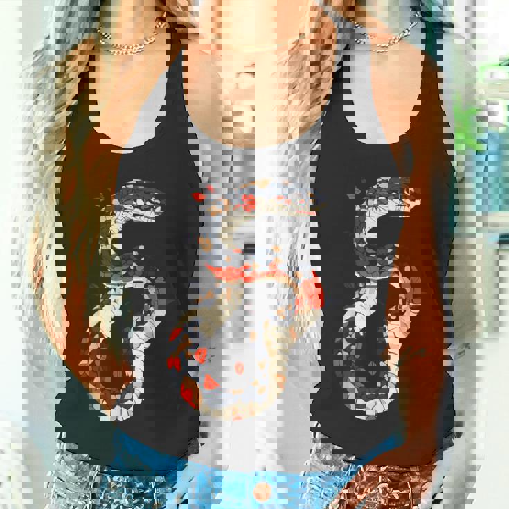 蛇 動物 モチーフ アート 蛇 タンクトップ