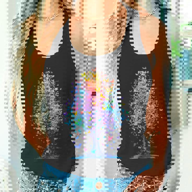 蝶の木の美学 蝶々 美しい美学 タンクトップ