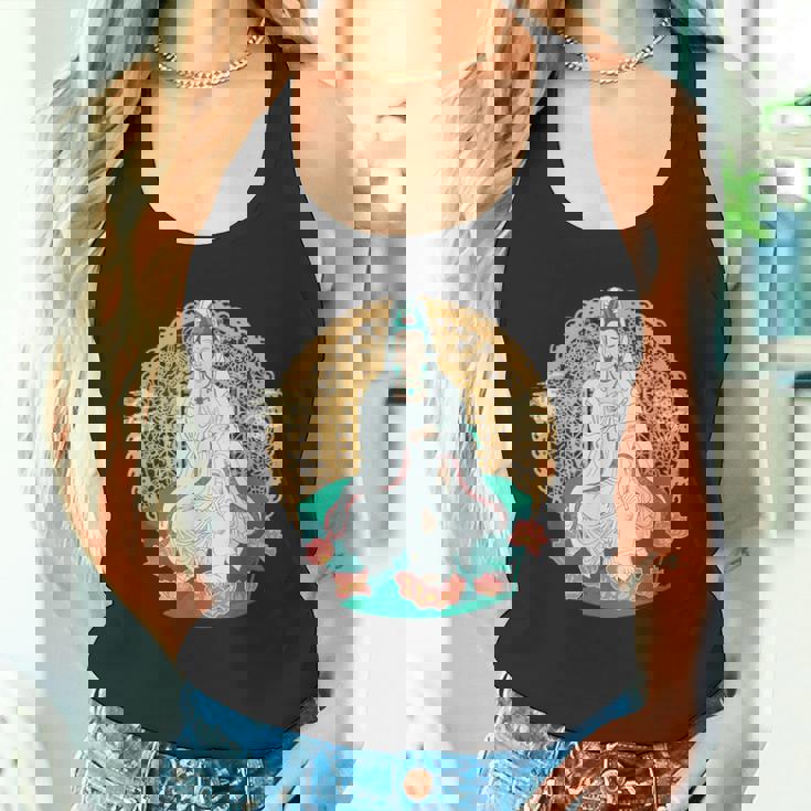 観音菩薩 観音陰仏教 アジアン仏教 タンクトップ