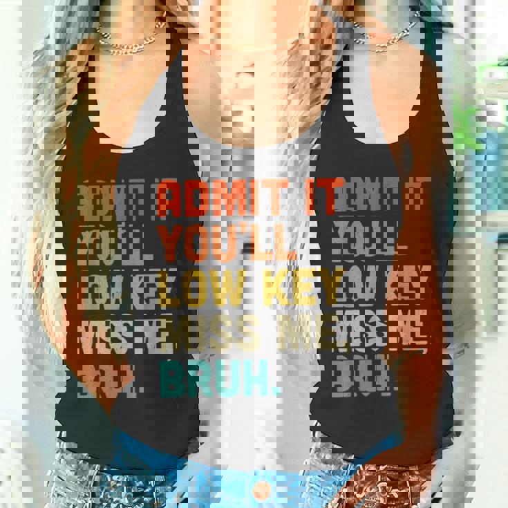 認めてくれよ控えめなミス・ミー・ブラッシュ・ファニー・ブラシ・ティーチャー タンクトップ