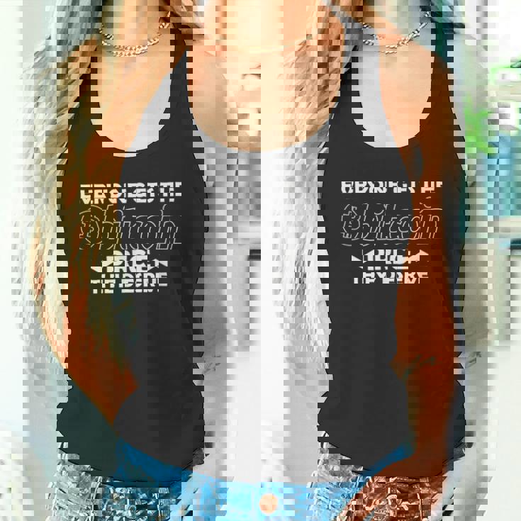 誰もが自分にふさわしいビットコイン価格を得ることができるビットコイン タンクトップ