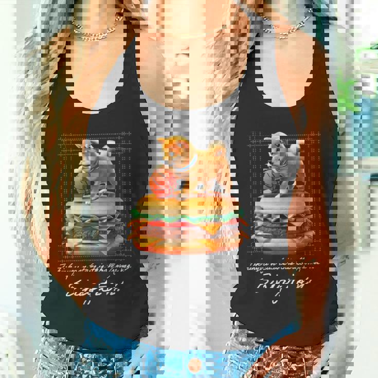 豆しば バスケットボール 豆柴 可愛い おしゃれ 面白い 動物 スポーツ 英字 ハンバーガー 犬 日本犬 柴犬 タンクトップ