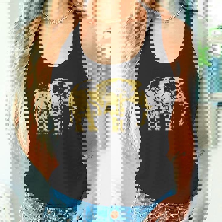 象の贈り物野生生物保護動物園動物動物学アフリカ タンクトップ