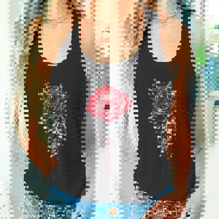 赤いバラ 花 ボタニスト 庭 花 バラ タンクトップ