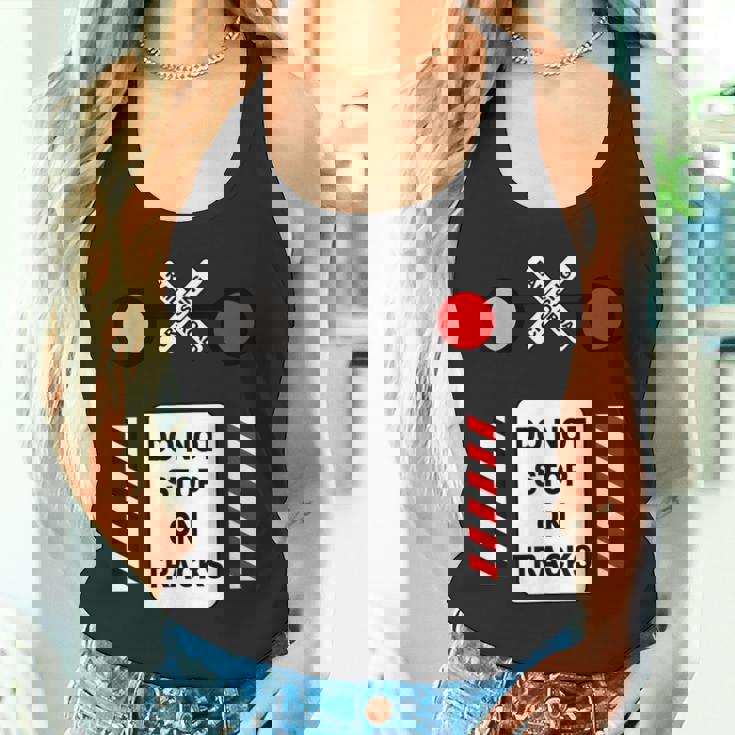 踏切サイン ハロウィン コスチューム 鉄道 電車 タンクトップ