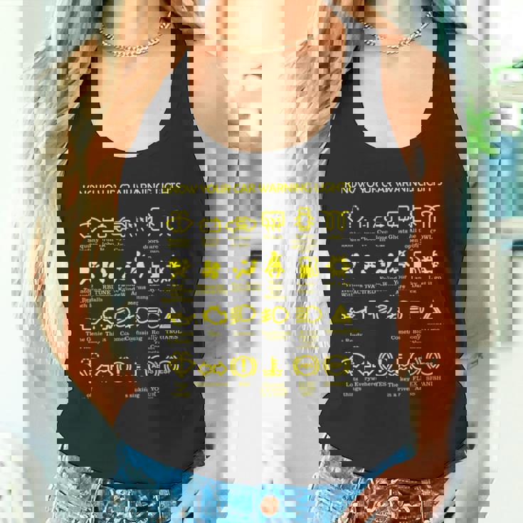 車の警告灯 非常に面白いドライバー タンクトップ