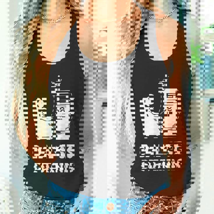 透析tシャツ 透析患者用 透析は排水 タンクトップ