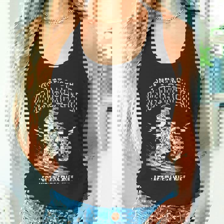 還暦祝い バイク好きな60歳の記念 お祝い オフロード、モトクロスバイク タンクトップ