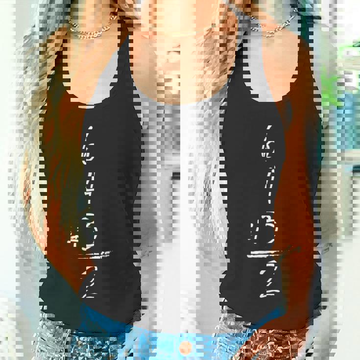 野球にインスパイアされた数学6 4 3 2 ダブルプレイソフトボールゲームtシャツ タンクトップ