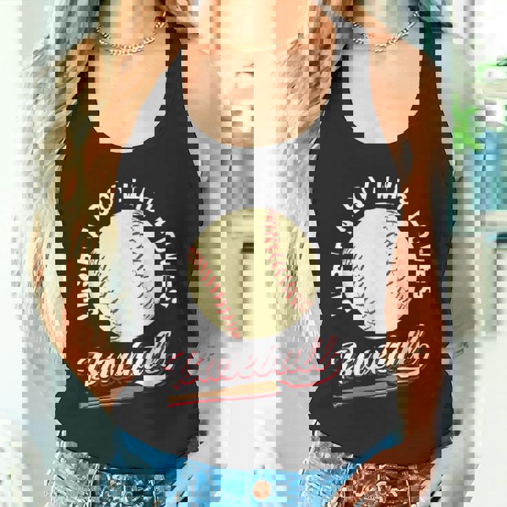 野球選手が大好きな少年 男の子向けギフト タンクトップ