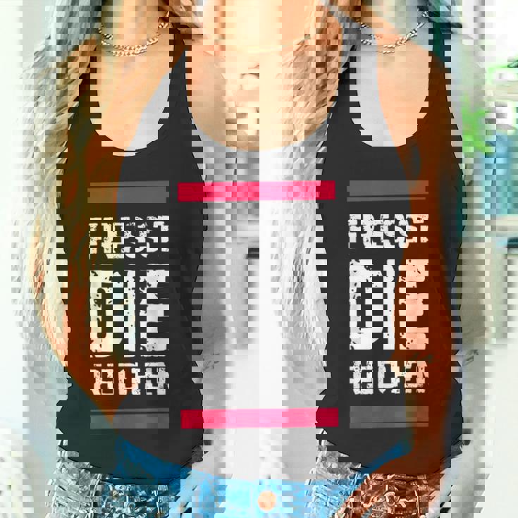 金持ちを食べて金持ちを食べろ タンクトップ