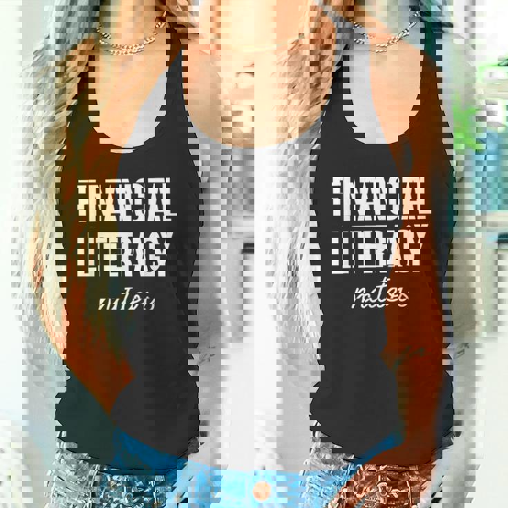 金融リテラシーは重要 タンクトップ