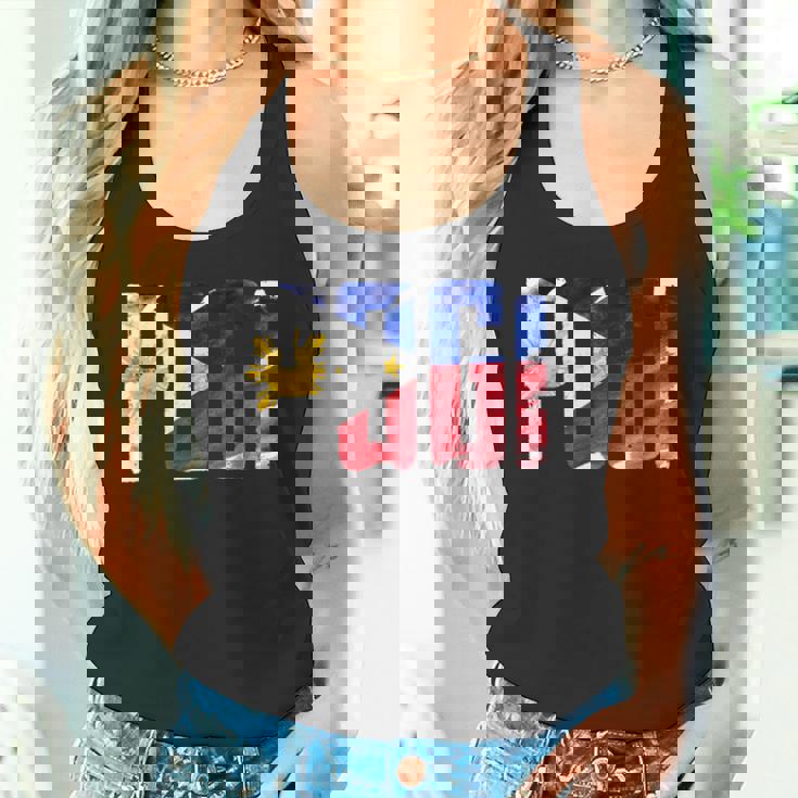 陽気なポギ タガログ語 ピノイ ステートメント フィリピン国旗 タンクトップ