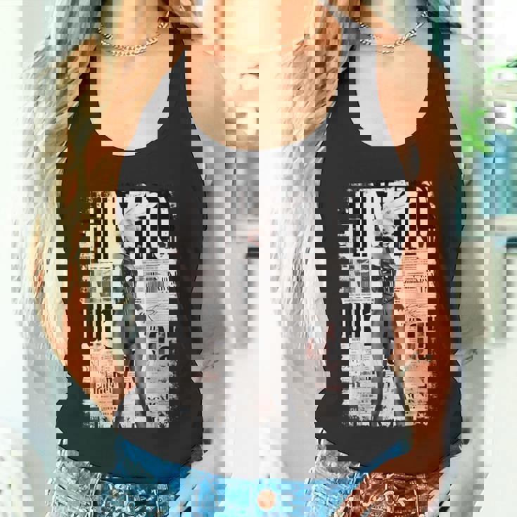 雑誌の表紙ヴィンテージガールバニーコラージュセクシーモデルピンナップ タンクトップ