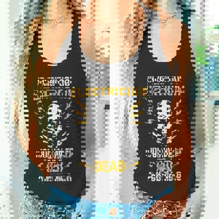 メンズ 電気工事士 電気 おもしろ電気工事士 タンクトップ