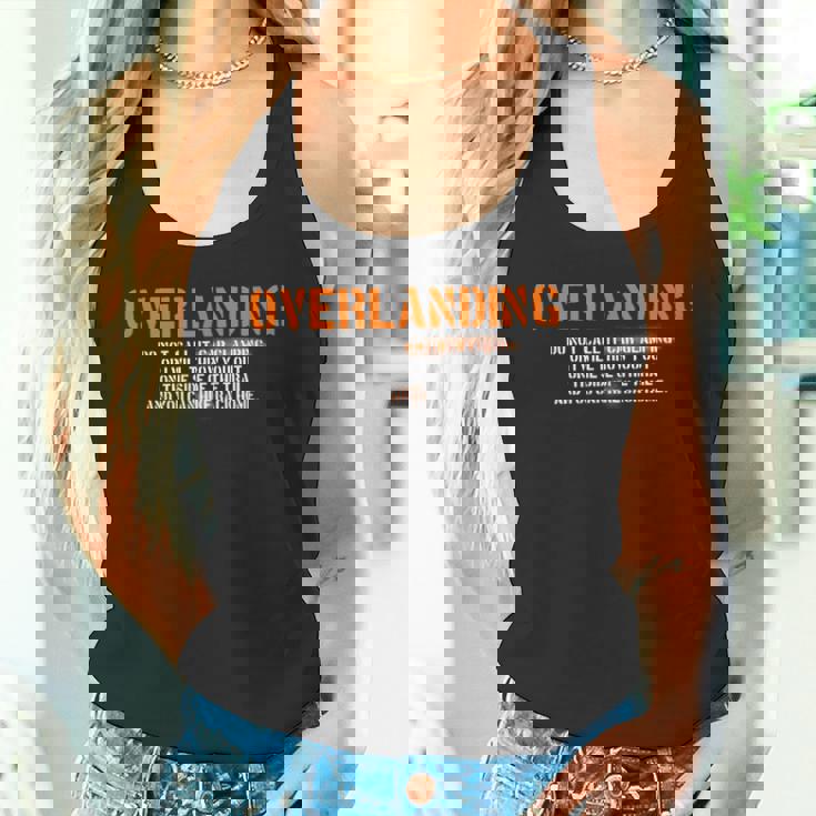 面白い オーバーランディング オフロード キャンプ タンクトップ