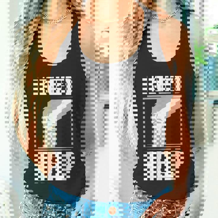 面白いacl膝手術 I Kneed Help 膝半月板ギフト タンクトップ